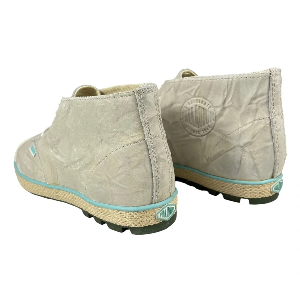 Palladium Women’s 8 Slim‎ Chukka Off White Ankle Boot Shoes